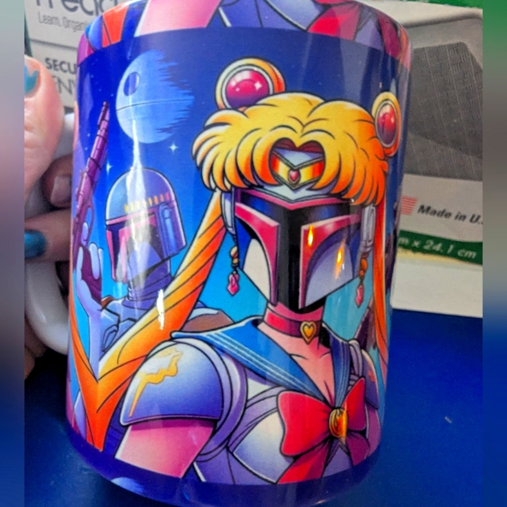 Mandalorian Sailor Moon Coffee Mug